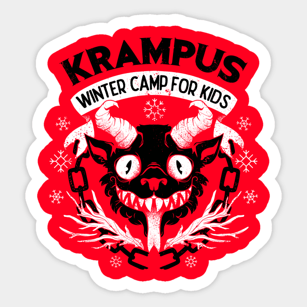 Krampus Winter Camp For Kids by Tobe Fonseca Sticker by Tobe_Fonseca